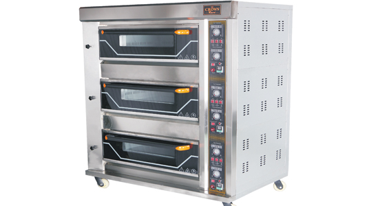Crown A 3 Deck 6 Tray Gas Oven